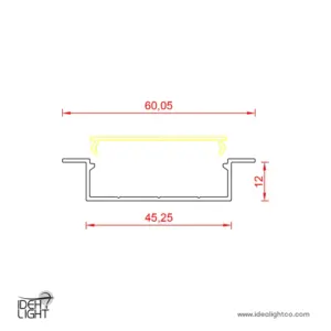 چراغ خطی ال ای دی ( لاینر ) مدل IDL-1367