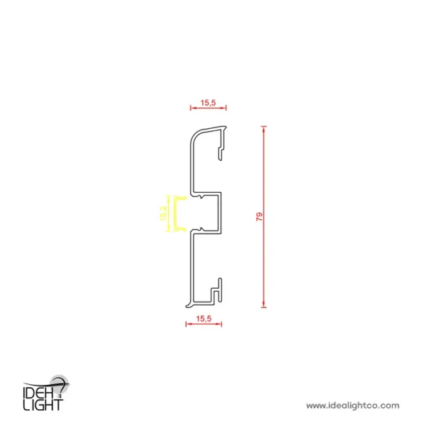 چراغ خطی ال ای دی ( لاینر ) مدل IDL-1370