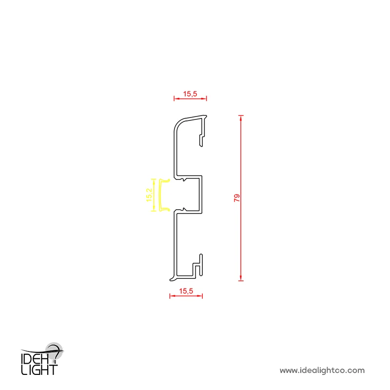 چراغ خطی ال ای دی ( لاینر ) مدل IDL-1370