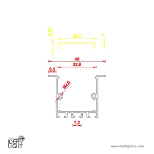 چراغ خطی ال ای دی ( لاینر ) مدل IDL-1385