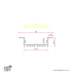 چراغ خطی ال ای دی ( لاینر ) مدل IDL-1395